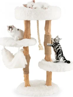 87cm Kratzbaum in Weiß