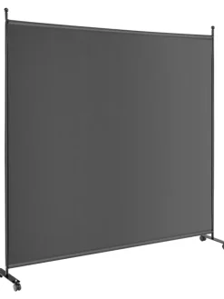 184cm Raumteiler auf Rollen in Grau