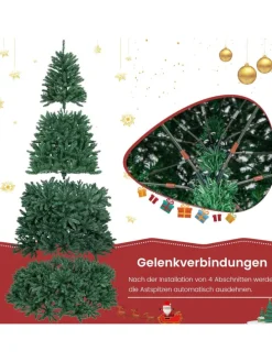 270cm Weihnachtsbaum Christbaum in Grün