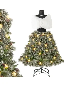 150cm Weihnachtsbaum in Schneiderpuppen-Optik in Grün