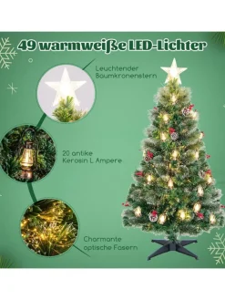 150cm Weihnachtsbaum Künstlich mit Beleuchtung in Grün