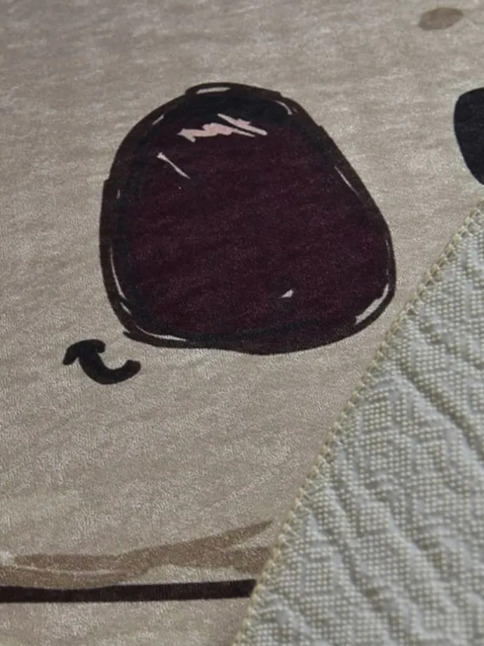 Colorful Cotton Badematten in grau_grün