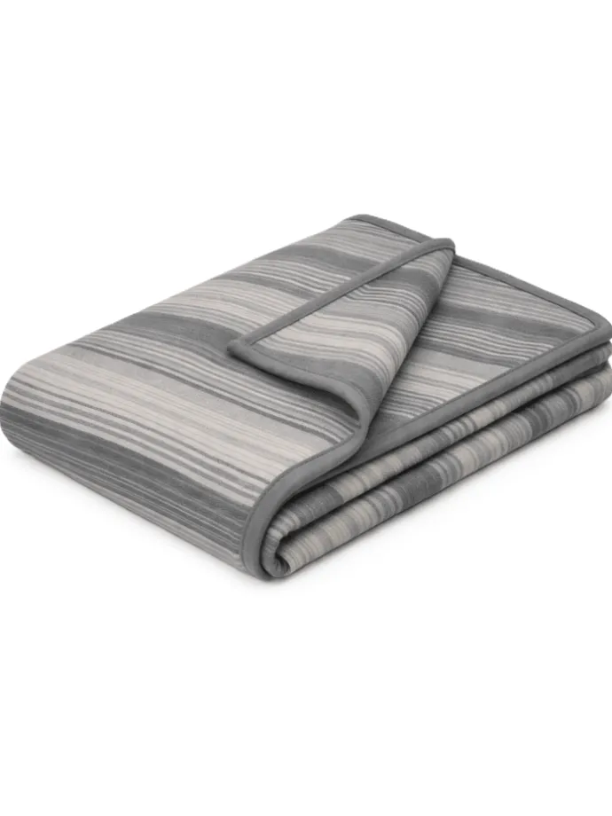 Cotton Home Wohndecke Lines in grau