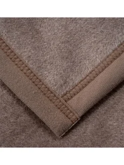 Cotton Home Wohndecke Uni in taupe