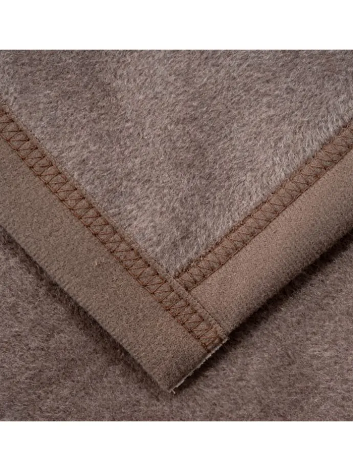 Cotton Home Wohndecke Uni in taupe