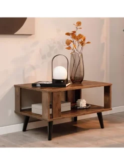 Couchtisch 2 Ebenen 70x50x41cm in Braun