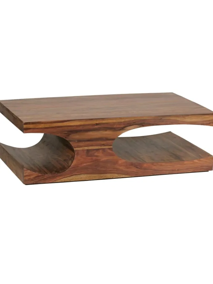 Couchtisch BOHA Massiv-Holz 118 cm breit Wohnzimmer-Tisch in Massivholz