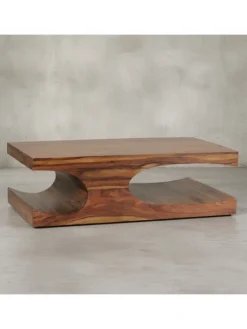 Couchtisch BOHA Massiv-Holz 118 cm breit Wohnzimmer-Tisch in Massivholz