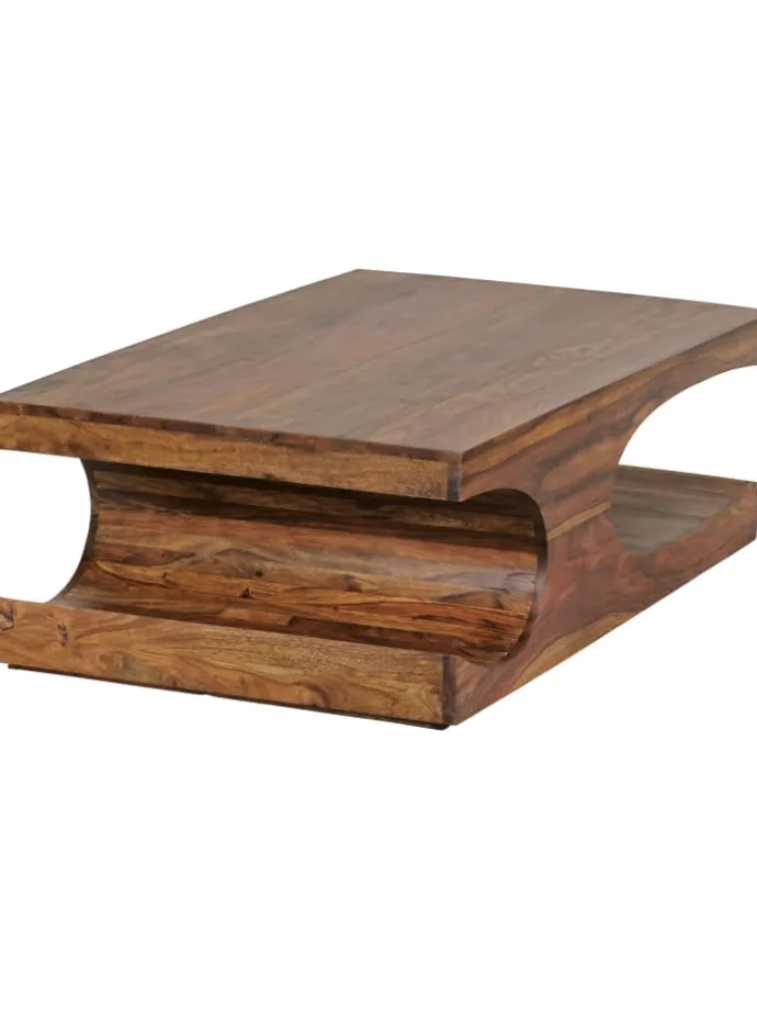 Couchtisch BOHA Massiv-Holz 118 cm breit Wohnzimmer-Tisch in Massivholz