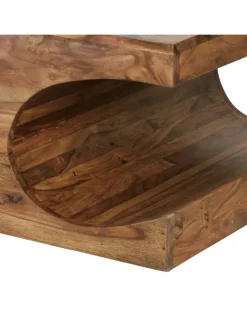 Couchtisch BOHA Massiv-Holz 118 cm breit Wohnzimmer-Tisch in Massivholz