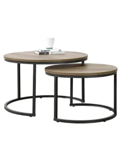 Couchtisch Christchurch in Braun (H)47cm (B)74cm (L)74cm