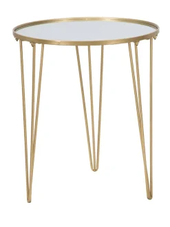 Couchtisch in Gold - (H)58,5 x Ø 50 cm