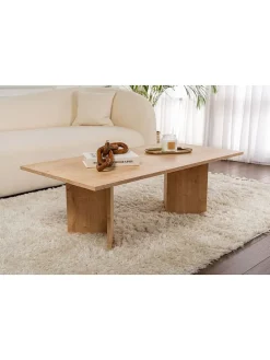 Couchtisch in Hellbraun - (B)119 x (H)40 x (T)60 cm