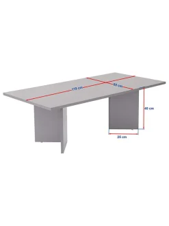 Couchtisch in Hellbraun - (B)119 x (H)40 x (T)60 cm