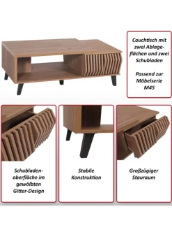 Couchtisch M45 3D-Design Schubladen