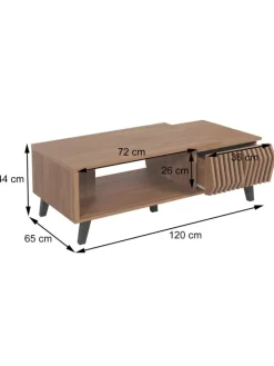 Couchtisch M45 3D-Design Schubladen