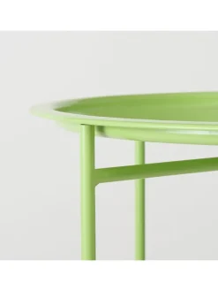 Couchtisch "Rocko" in Hellgrün - (H)46 x Ø 46 cm