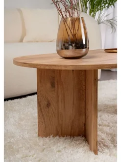 Couchtisch ''Sable'' in Hellbraun - (B)119 x (H)39,8 x (T)60 cm