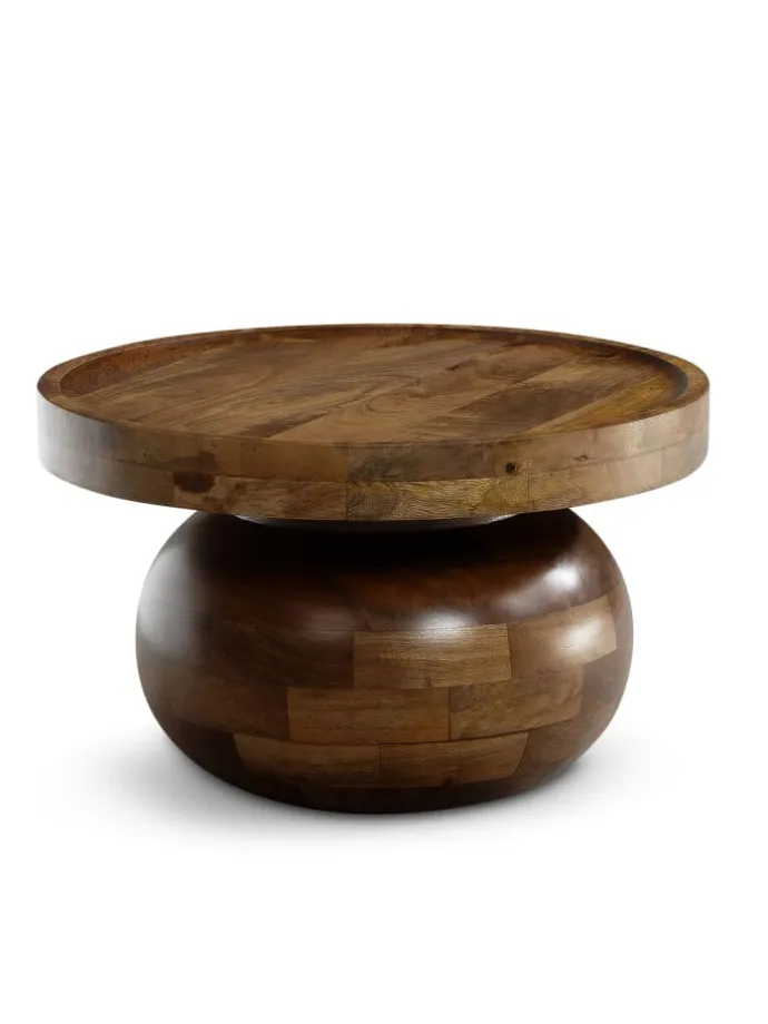 Couchtisch 50x50x30,5 cm Massivholz Walnussfarben Sofatisch