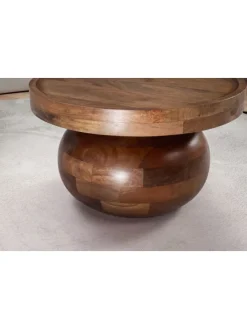 Couchtisch 50x50x30,5 cm Massivholz Walnussfarben Sofatisch