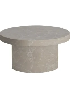 Couchtisch 60x60x30 cm Sandfarben Sofatisch in Stein-Optik Modern, in Beige