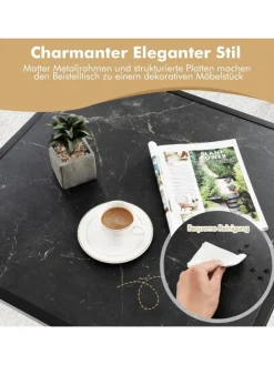 Couchtisch 70x70x40cm in Schwarz