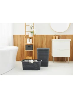 Country Set 2tlg. bestehend aus Korb 40l und Sammler 55l mit Deckel in Anthrazit