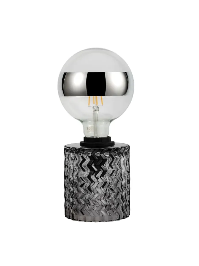 Crystal Smoke Tischleuchte max20W E27 Rauchglas