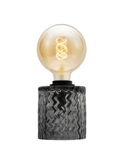 Crystal Smoke Tischleuchte max20W E27 Rauchglas