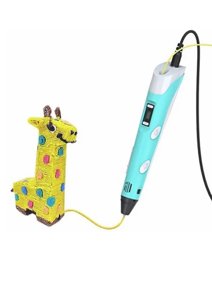 3D Drucker Stift Set Blau für Kinder Erwachsene mit 3 Farben 1.75mm