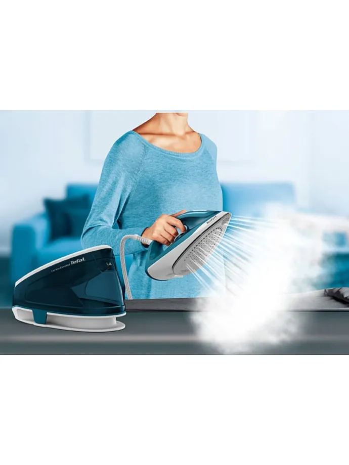 Dampfbügelstation "Express Essential" in Weiß/ Petrol