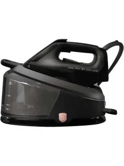 Dampfbügelstation in Schwarz/ Roségold