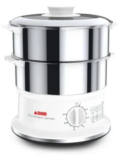 Dampfgarer "VC1451" in Silber/ Weiß