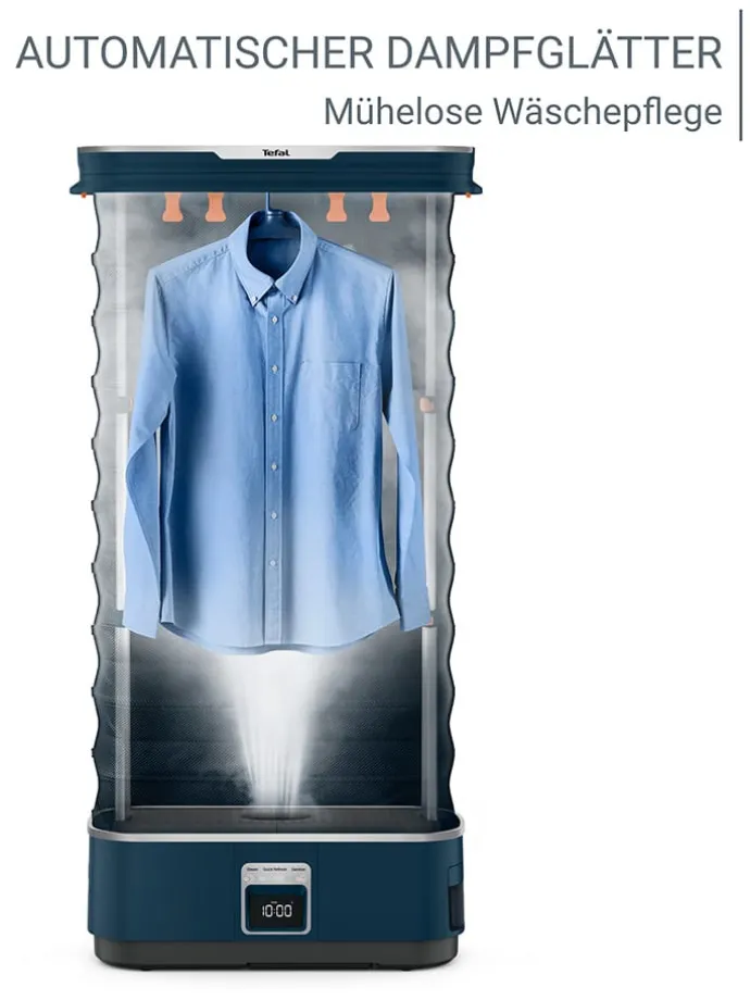 Dampfglätter "Care for you first" in Schwarz