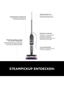 Dampfreiniger SteamPickUp SD200EU in weiß