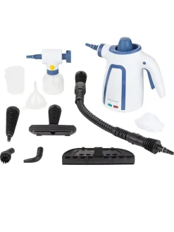 Dampfreiniger ''Vitapur'' in Weiß/ Blau - (B)13 x (H)23 x (T)27 cm