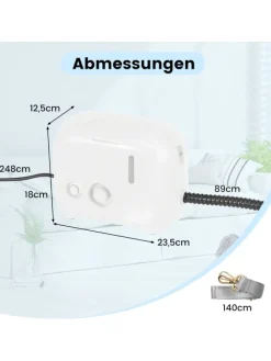 Dampfreiniger 1500W Aufheizzeit 10s in Weiß
