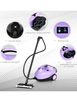 Dampfreiniger 2000W in Lila