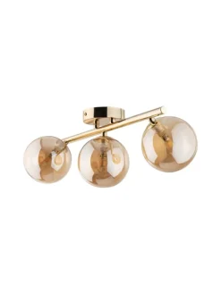 Deckenlampe (B)23 x (L)47 x (H)17 cm in Gold Bernstein