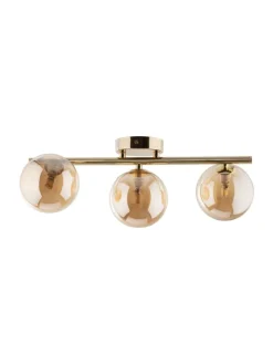 Deckenlampe (B)23 x (L)47 x (H)17 cm in Gold Bernstein