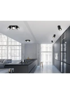 Deckenleuchte GUAYANA in schwarz matt