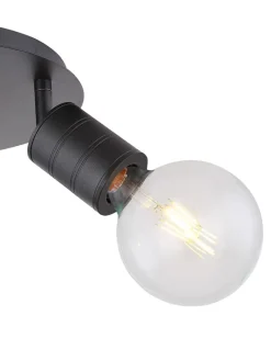 Deckenleuchte in Schwarz - (H)16 x Ø 28 cm