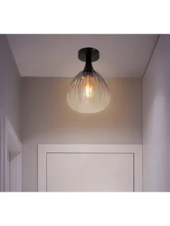 Deckenleuchte ''Olsen'' in Schwarz - (H)27,5 x Ø 20 cm