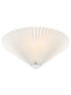 Deckenleuchte "Plisado" in Weiß - (H)17 x Ø 43 cm