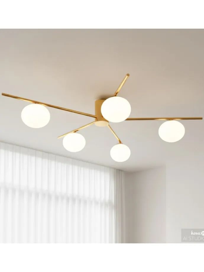 Deckenleuchte REI in Gold