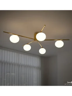 Deckenleuchte REI in Gold