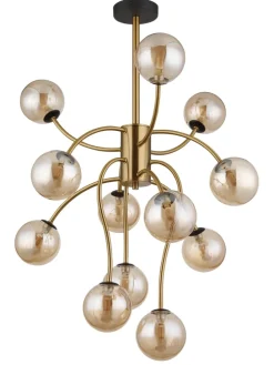 Deckenleuchte "RIHA" in gold