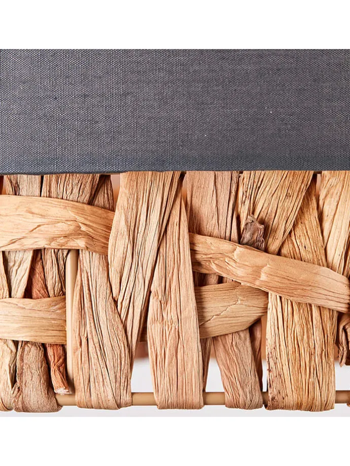 Deckenleuchte "Waterlilly" in Hellbraun/ Grau - Ø 35 cm