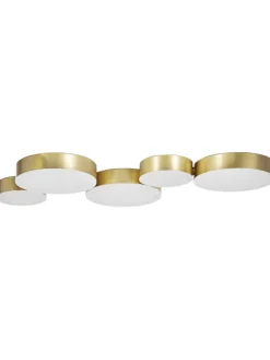 Deckenleuchten LUGA in Gold - (W) 54 x (H) 3 x (L) 20 cm