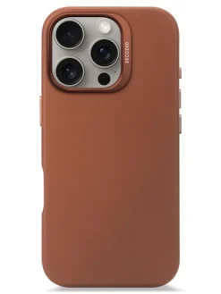 Decoded Leather Case, Cover, Apple, iPhone 16 Pro, 16 cm (6.3"), Braun